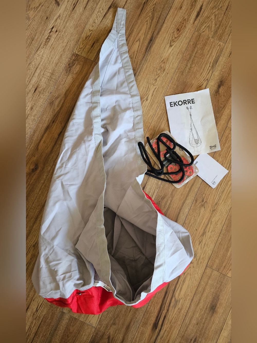 IKea EKORRE Red Hanging Chair